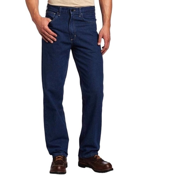 Carhartt 2112 Cat 2 Flame-Resistant Signature Denim Relaxed Fit Jeans Men 40x32 - Picture 1 of 6